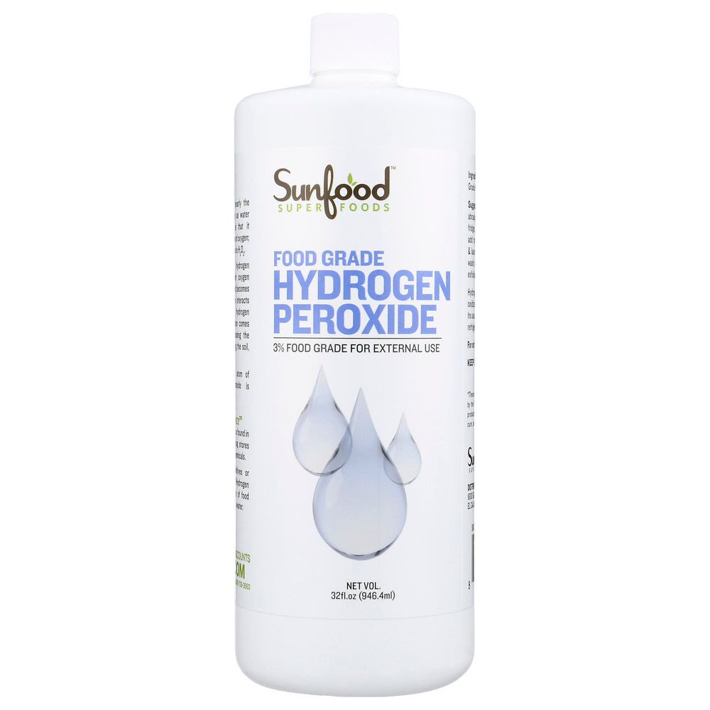 SUNFOOD SUPERFOODS: Hydrogine Peroxide 3 Perc, 32 FO