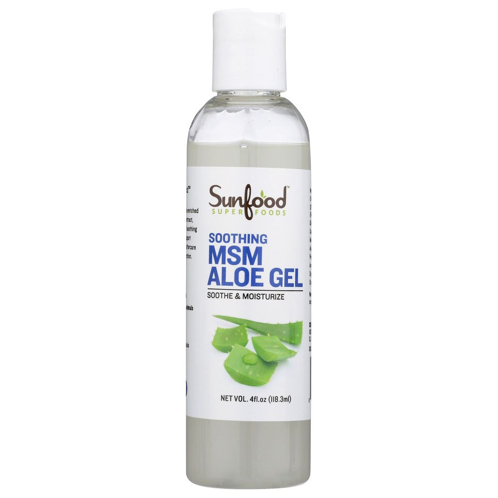 SUNFOOD SUPERFOODS: Gel Aloe After Sun Care, 4 FO