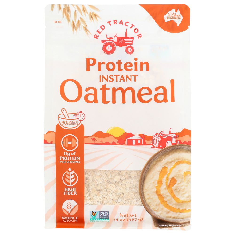 RED TRACTOR: Oats Protein Instant Creamy Austria, 14 OZ