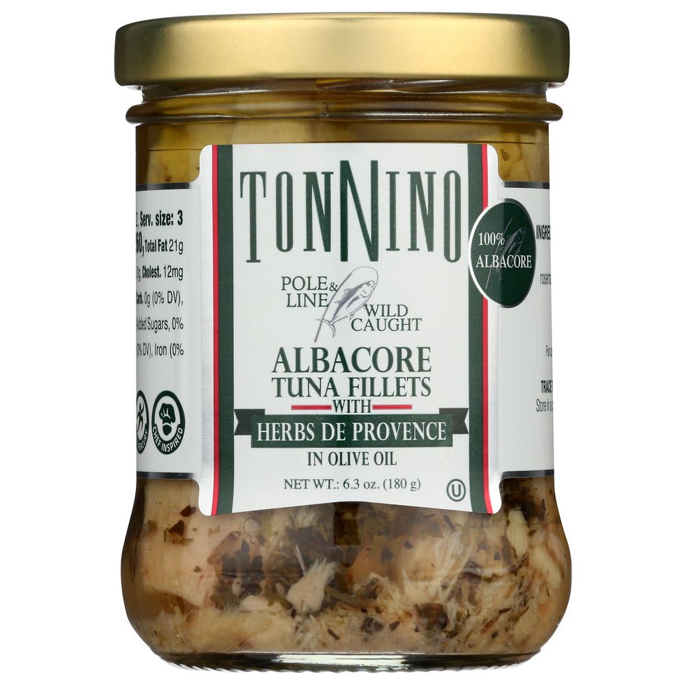 TONNINO: Albacore Tuna Fillet with Herbs De Provence, 6.3 oz