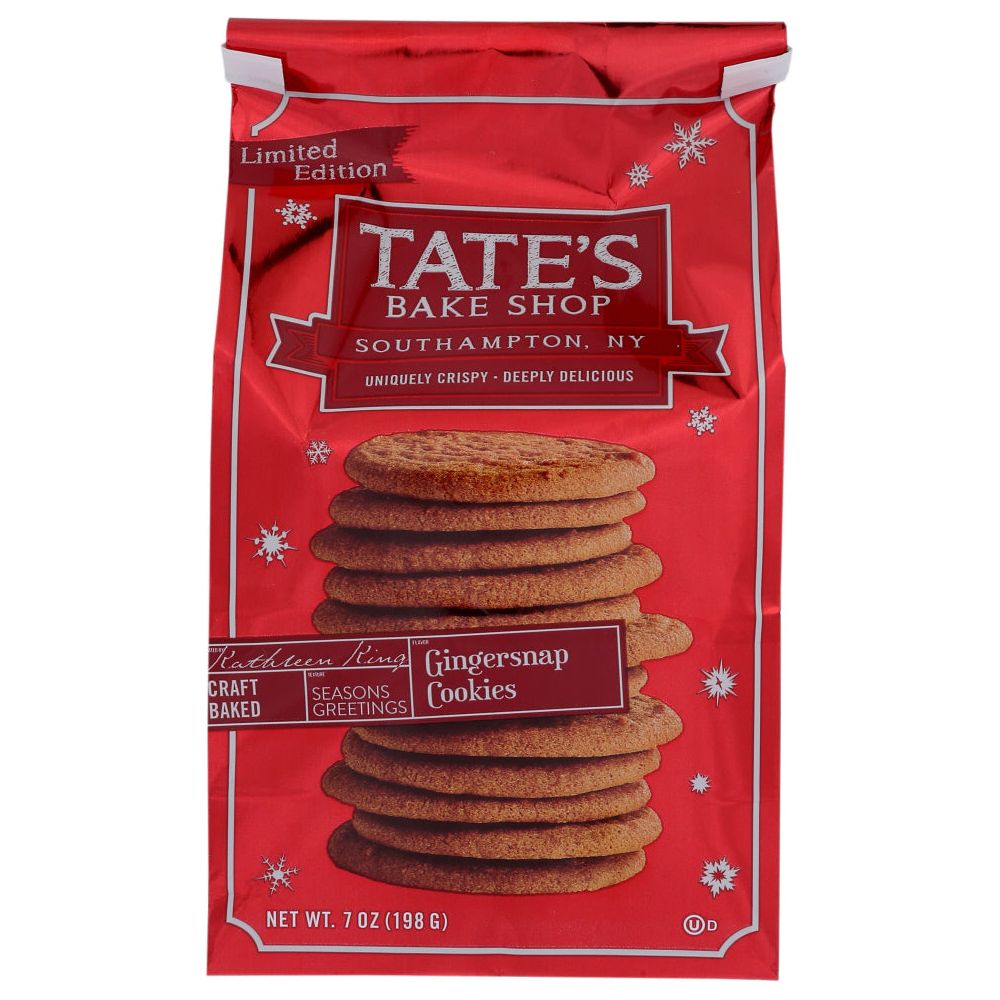 TATES: Gingersnap Cookies, 7 oz