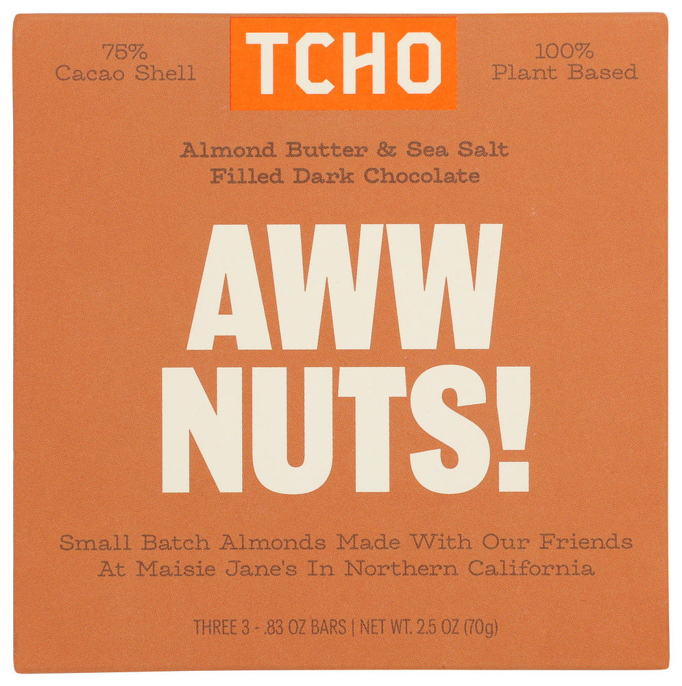 TCHO: Aww Nuts Chocolate Bar, 2.5 oz