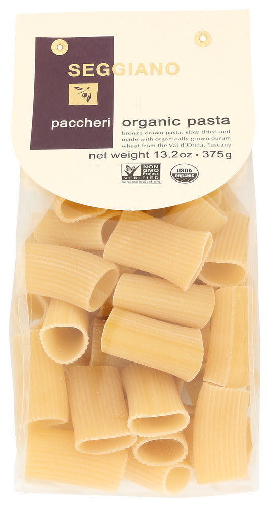 SEGGIANO: Organic Paccheri Pasta, 13.2 oz