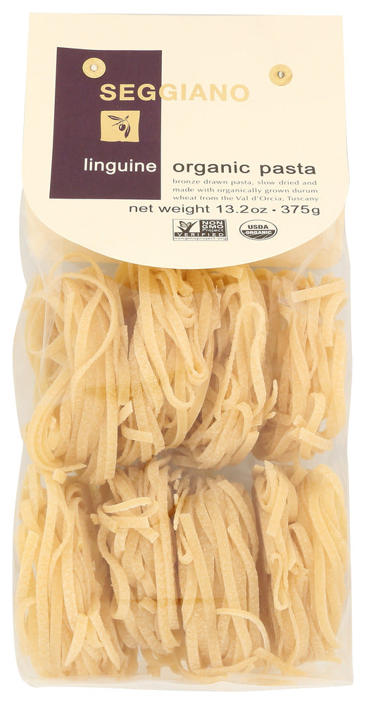 SEGGIANO: Organic Pasta Linguini, 13.2 oz
