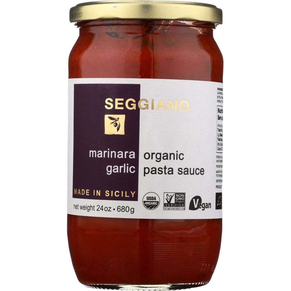 SEGGIANO: Sauce Pasta Marinara Org, 24 oz