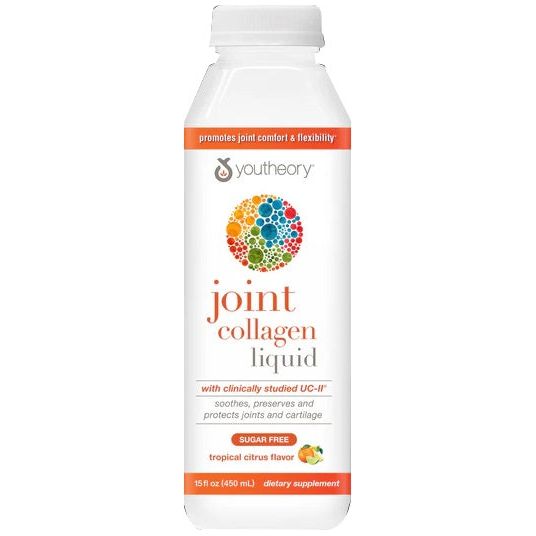 YOUTHEORY: Joint Collagen Liquid Sugar Free Tropical Citrus, 15 fo