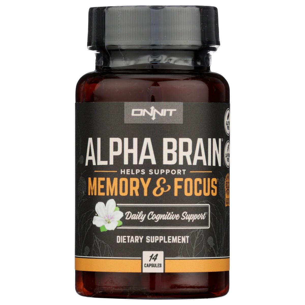 ONNIT: Alpha Brain Memory & Focus Dietary Supplement, 14 cp