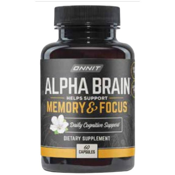 ONNIT: Alpha Brain Memory & Focus Dietary Supplement, 60 cp