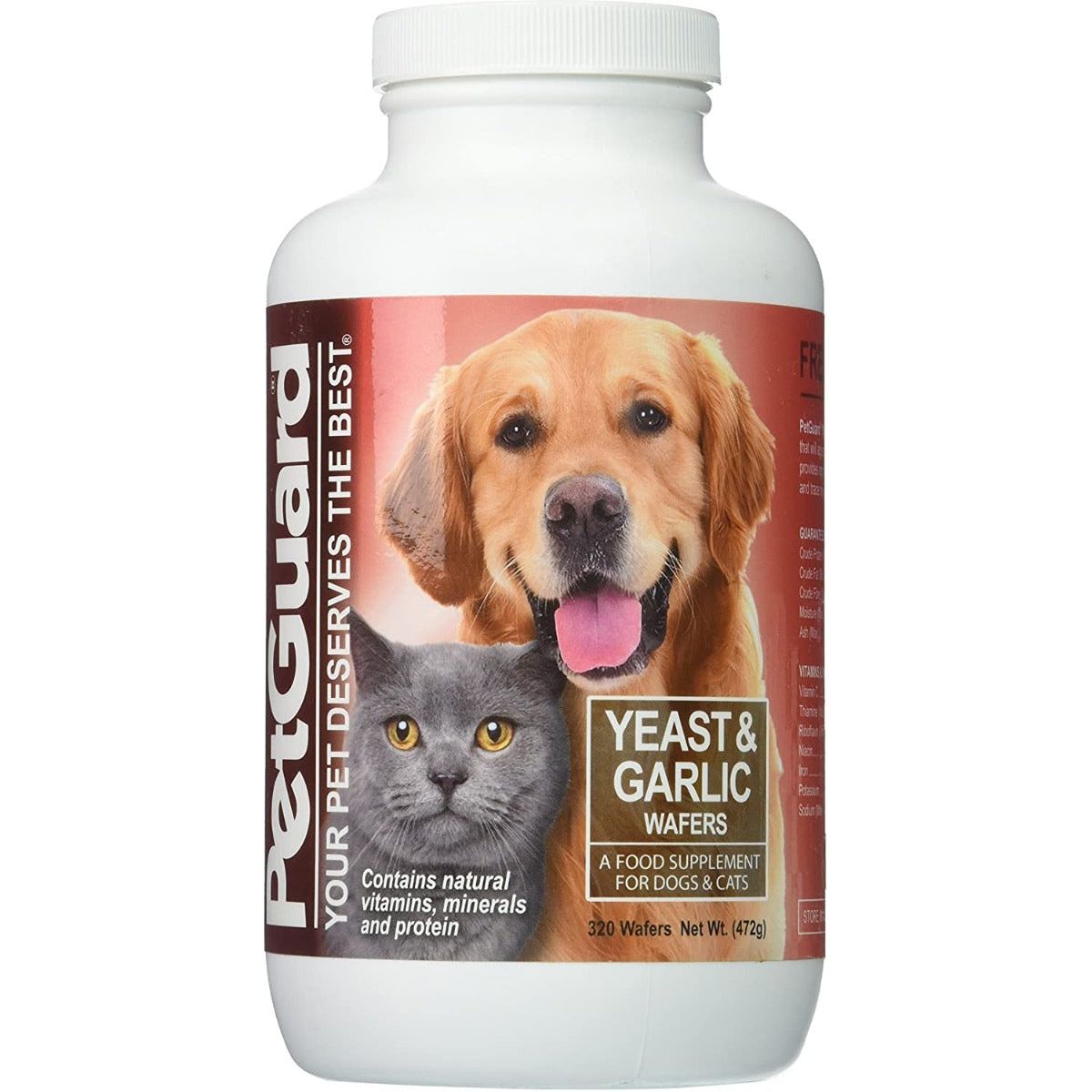 PETGUARD: Sup Yeast&Garlc Wafer, 320 pc