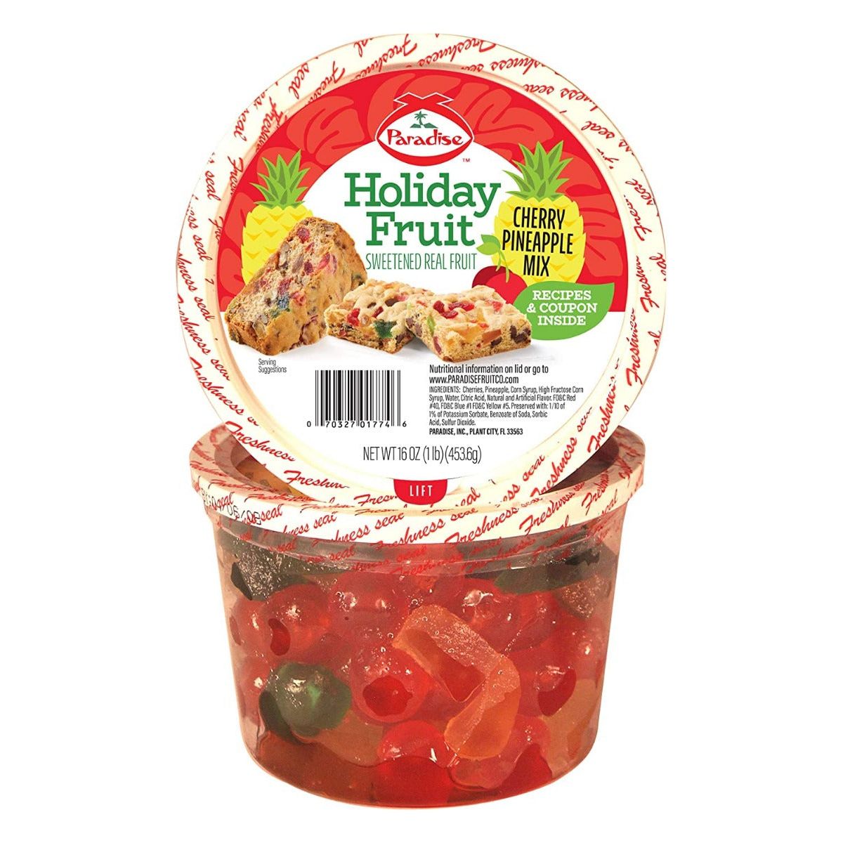 PARADISE: Fruit Cherry&Pinapl Mix, 16 oz