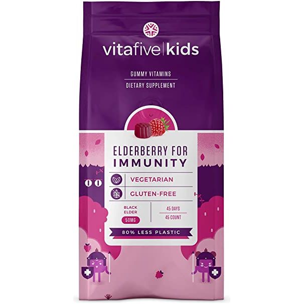 VITAFIVE: Elderberry Immune Kids, 45 pc