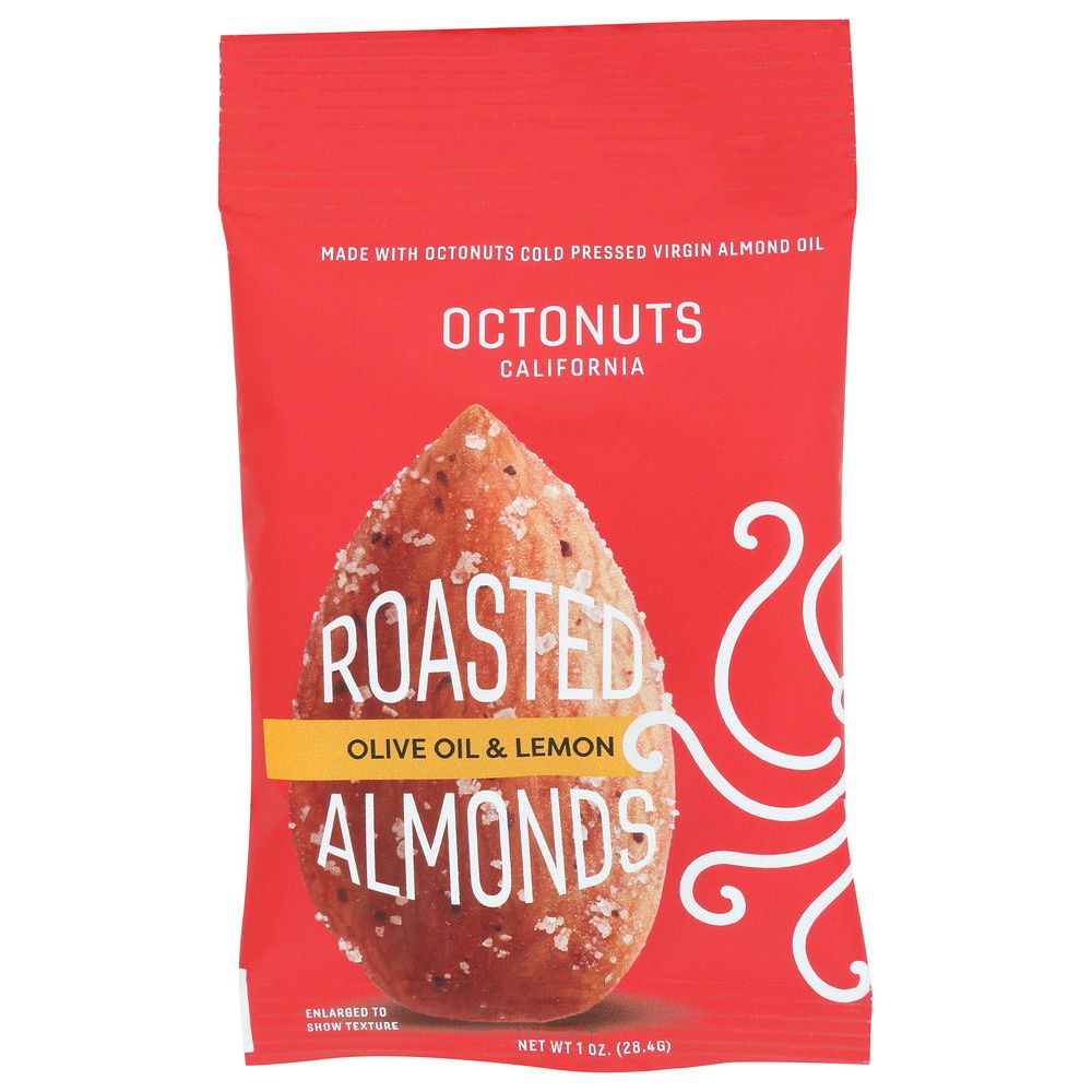 OCTONUTS: Olive Oil and Lemon Roasted Almonds, 1 oz