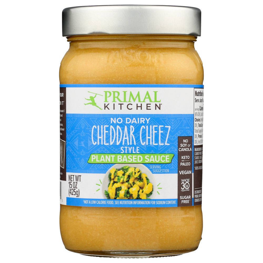 PRIMAL KITCHEN: No Dairy Cheddar Cheeze Sauce, 15 oz