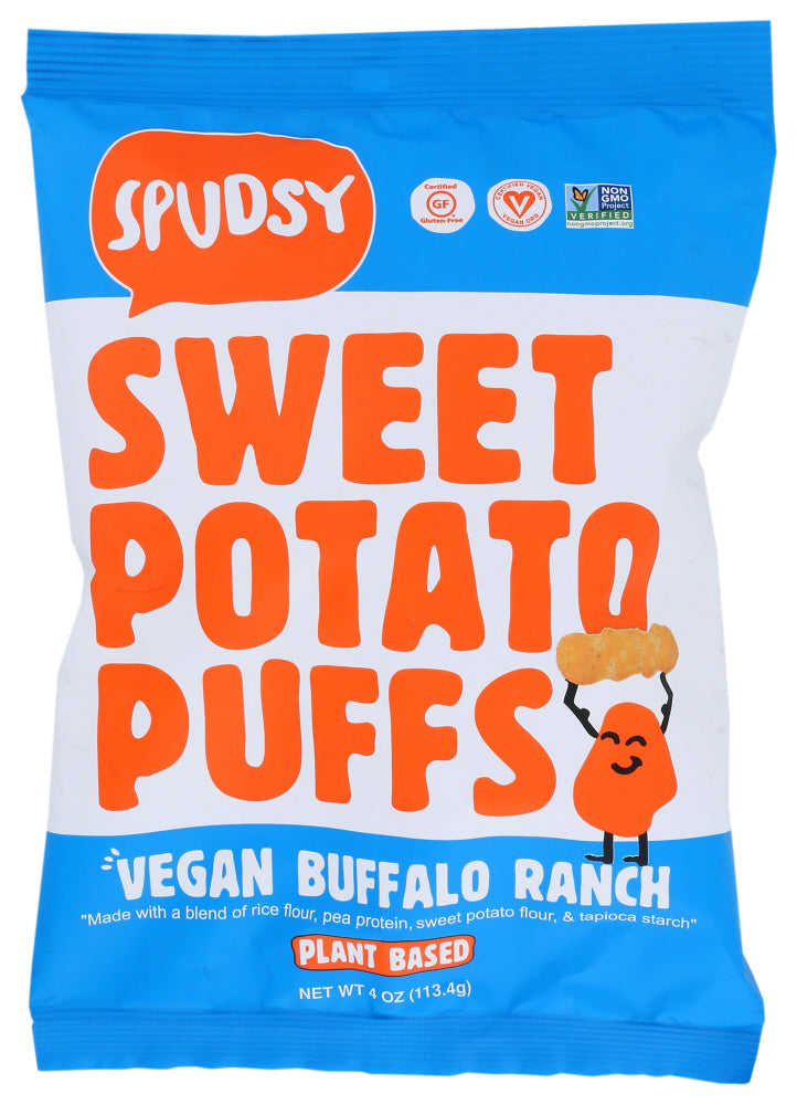 SPUDSY: Buffalo Ranch Sweet Potato Puffs, 4 oz