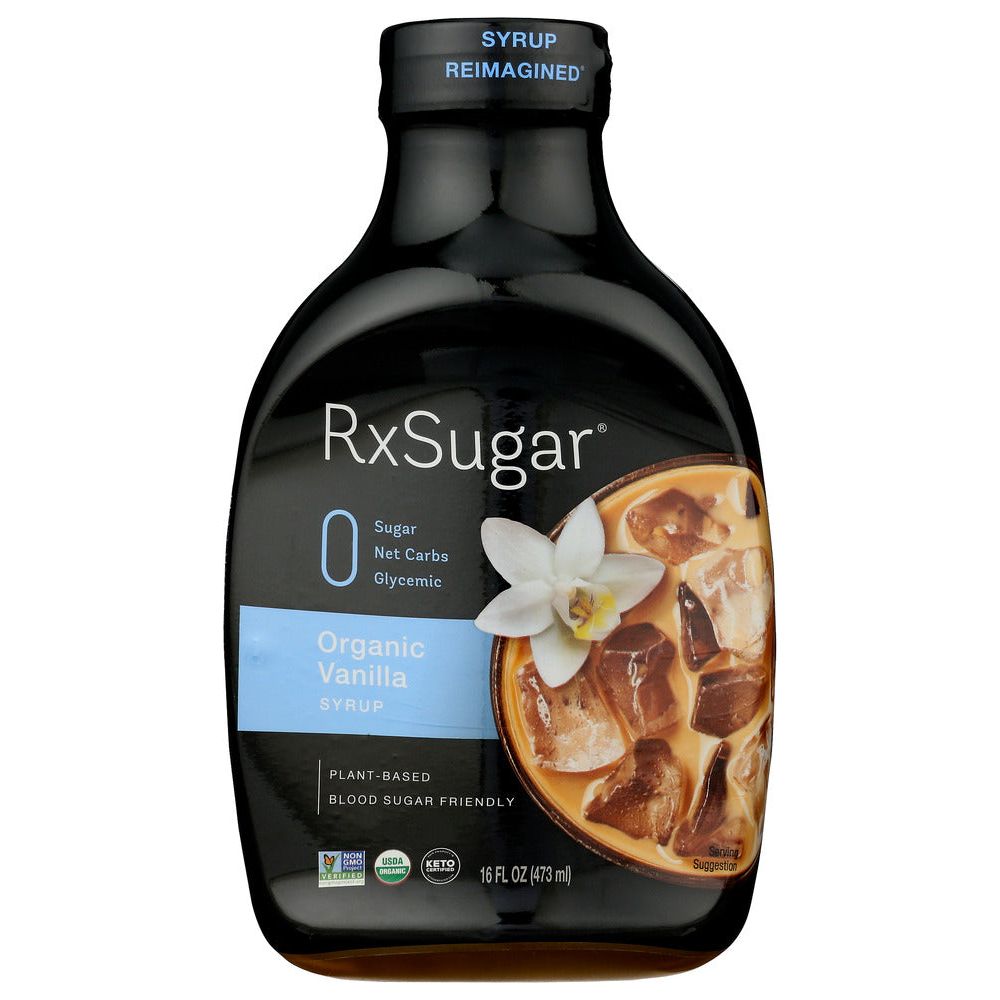 RXSUGAR: Organic Vanilla Syrup, 16 fo