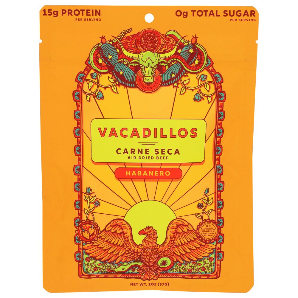 VACADILLOS: Carne Seca Habanero, 2 oz