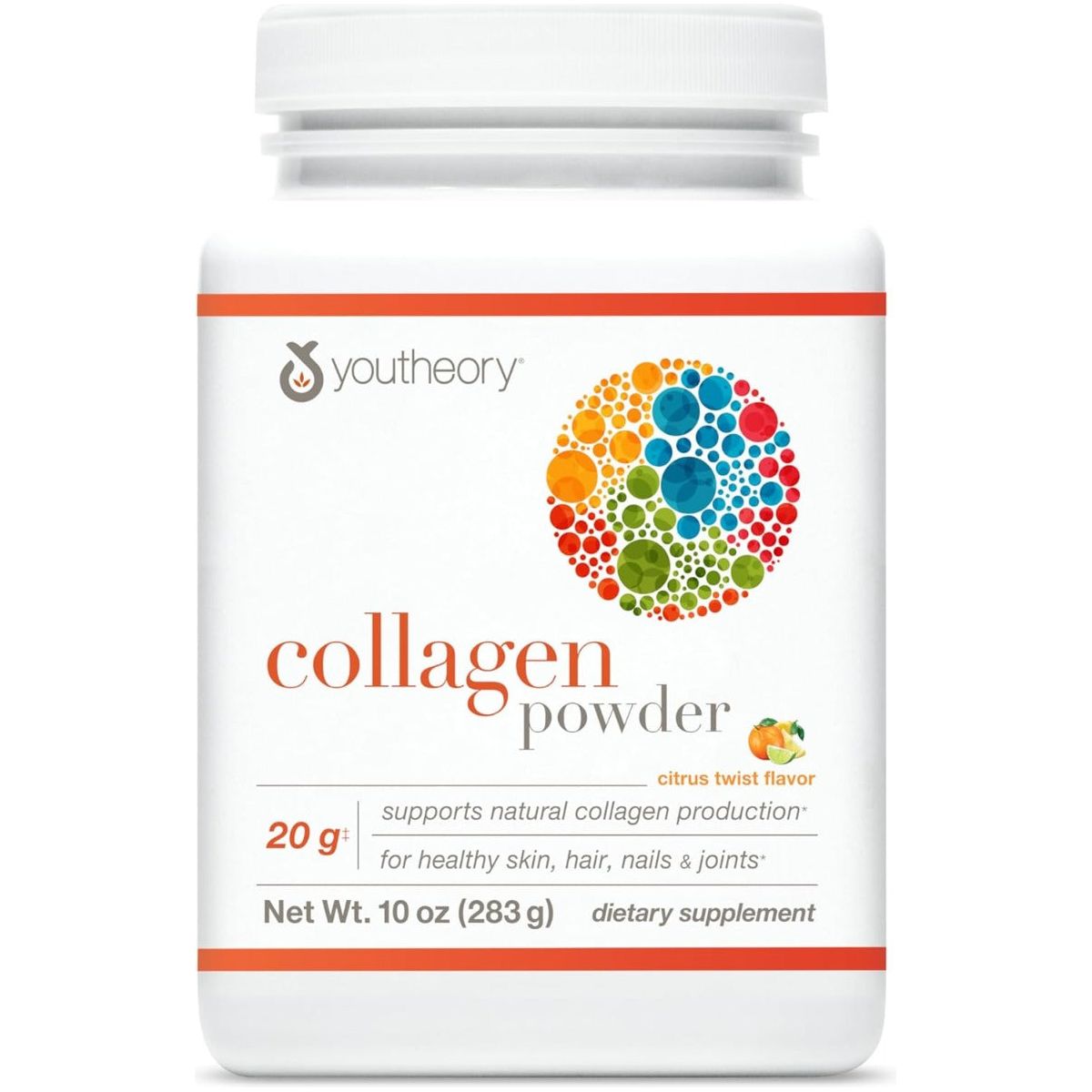 YOUTHEORY: Collagen Powder Citrus Twist, 10 oz