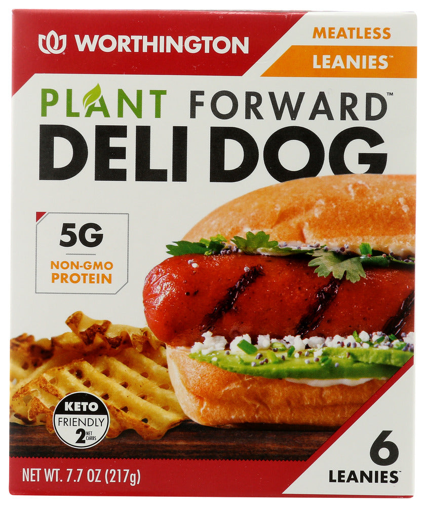 WORTHINGTON: Plant Forward Deli Dog Meatless Leanies, 7.7 oz