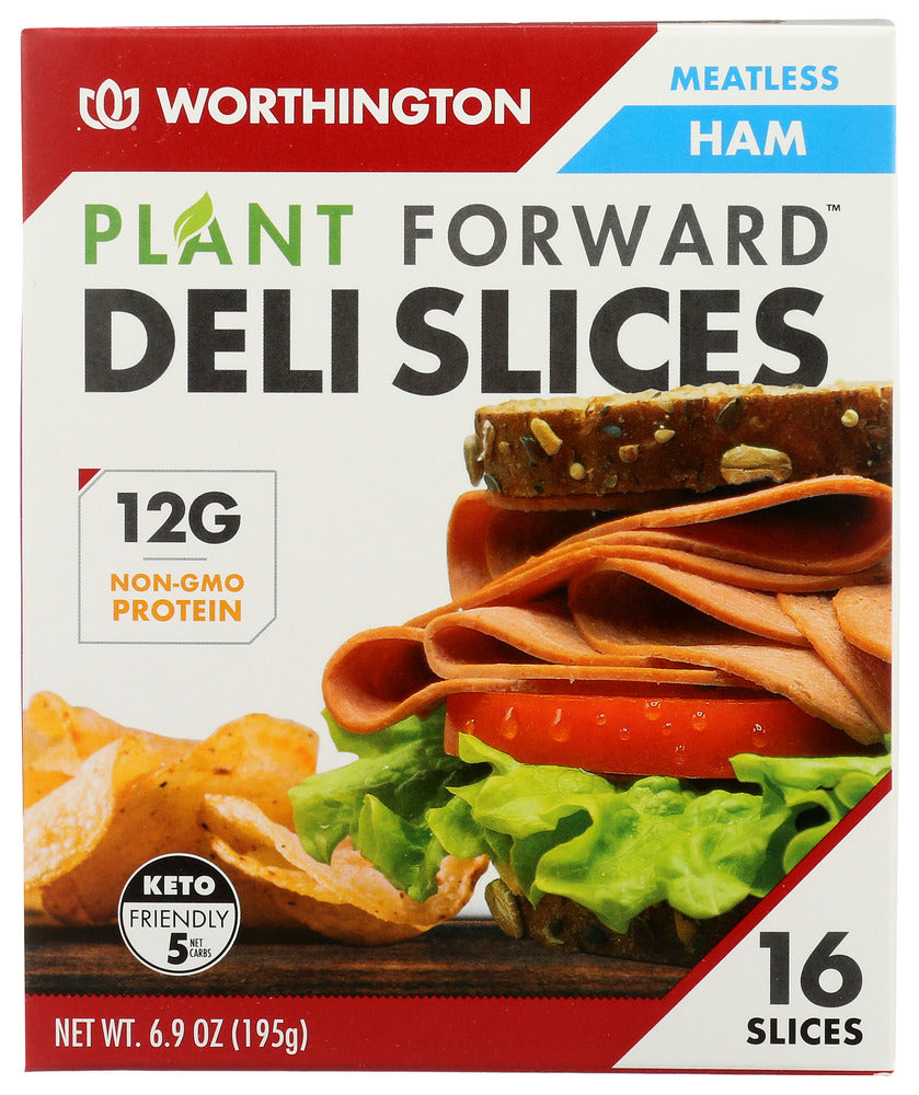 WORTHINGTON: Plant Forward Deli Slices Meatless Ham, 6.9 oz