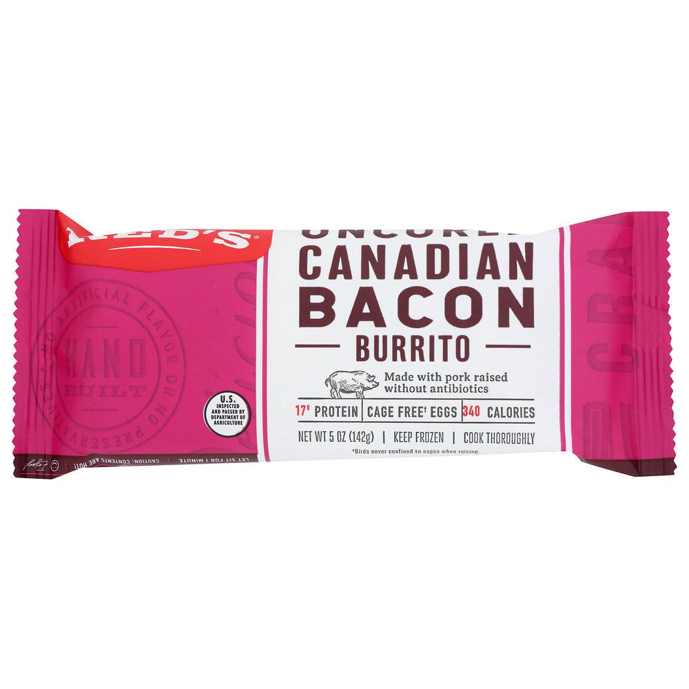 RED'S: Canadian Bacon Egg and Cheese Burrito, 5 oz