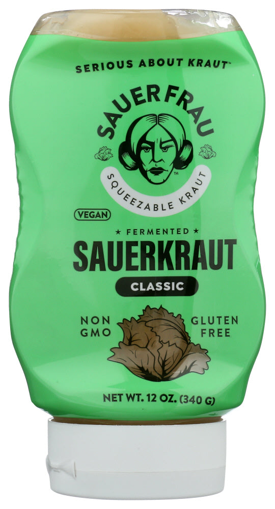 SAUER FRAU: Sauerkraut Clssc Squeeze, 12 oz
