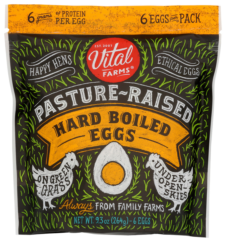 VITAL FARMS: Egg Pasture Rsd Hard Boil, 6 pc