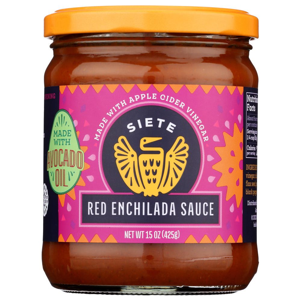 SIETE: Sauce Enchilada Red, 15 oz