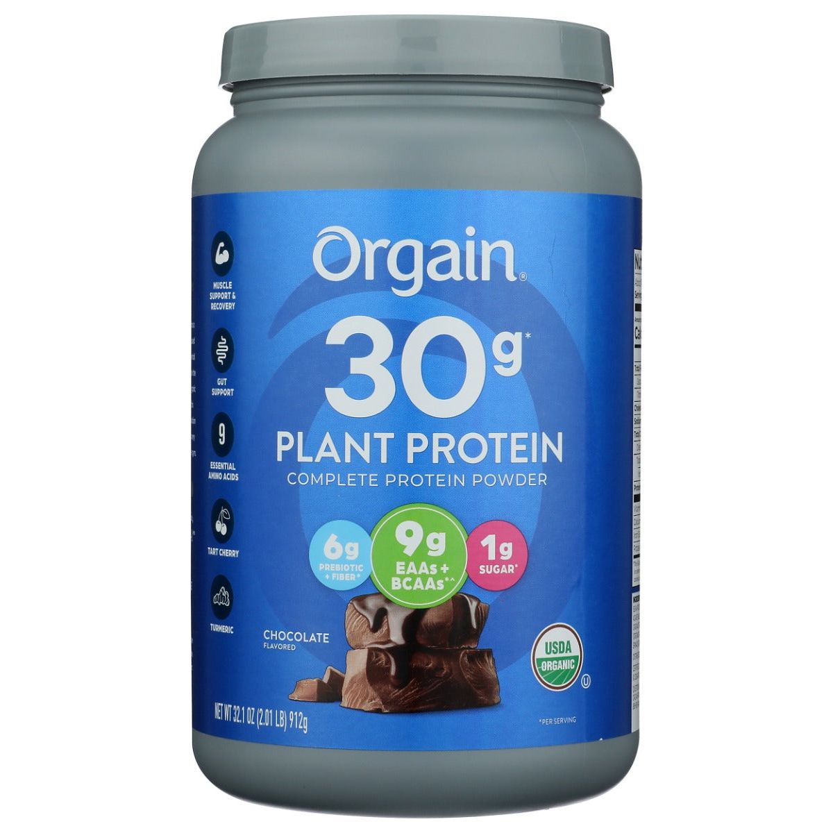 ORGAIN: Chocolate Flavored Sport Protein, 2.01 lb
