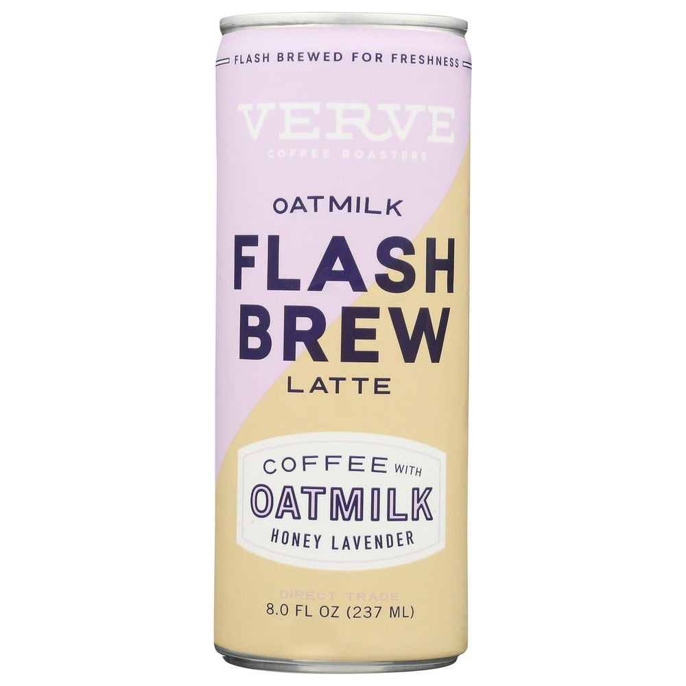 VERVE COFFEE ROASTERS: Flash Brew Oatmilk Latte Honey Lavender, 8 fo