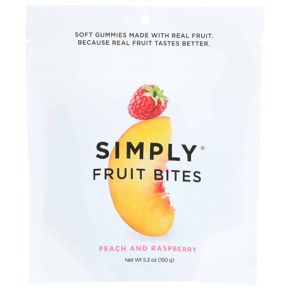 SIMPLYGUM: Bites Fruit Peach Rspbry, 5.3 OZ
