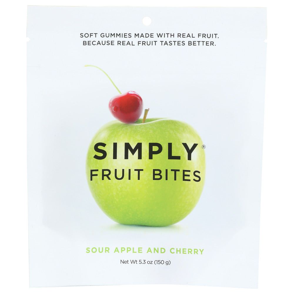 SIMPLYGUM: Bites Frt Sour Appl Chry, 5.3 OZ