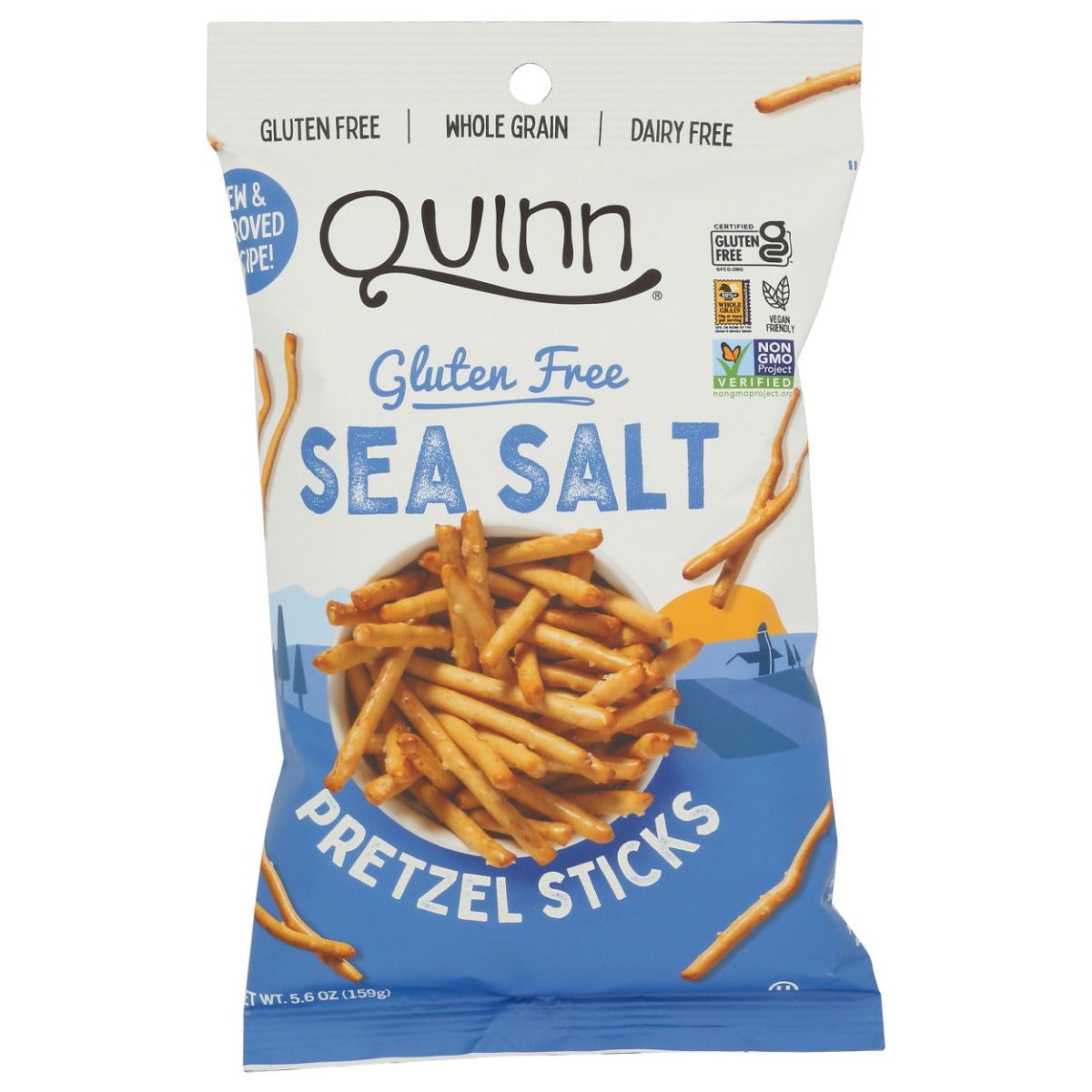 QUINN: Whole Grain Gluten Free Sea Salt Sticks, 5.6 oz
