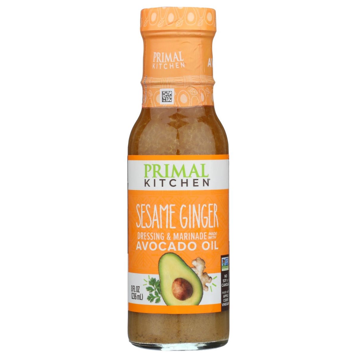 PRIMAL KITCHEN: Sesame Ginger Vinaigrette and Marinade, 8 oz