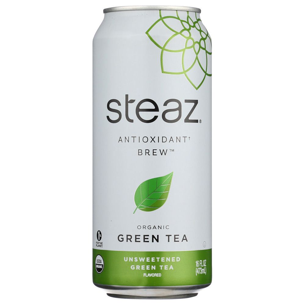 STEAZ: Unsweetened Green Tea Organic Green Tea, 16 fo