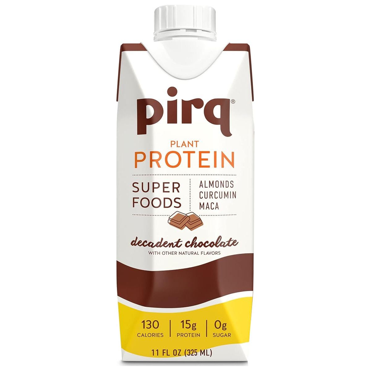 PIRQ: Plant Protein Shake Decadent Chocolate, 11 fo