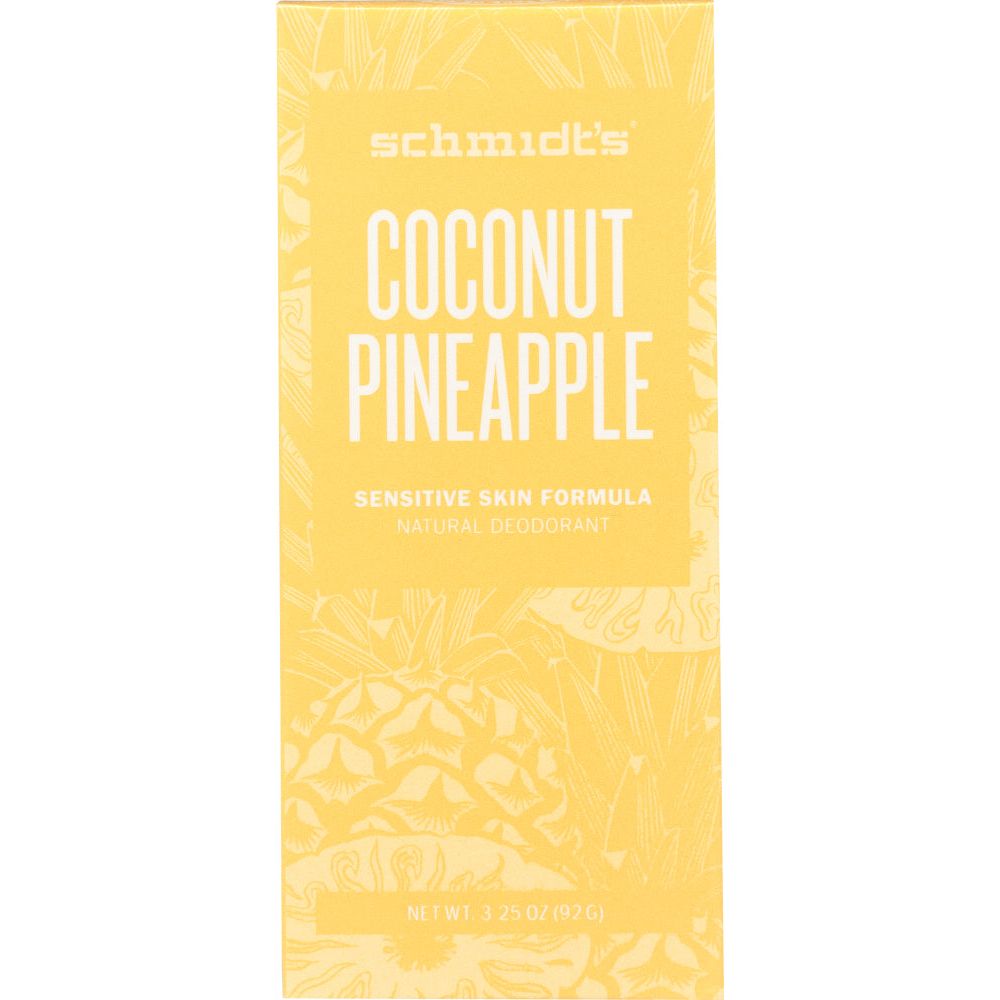 SCHMIDTS: Natural Deodorant Sensitive Skin Formula Coconut Pineapple, 3.25 oz