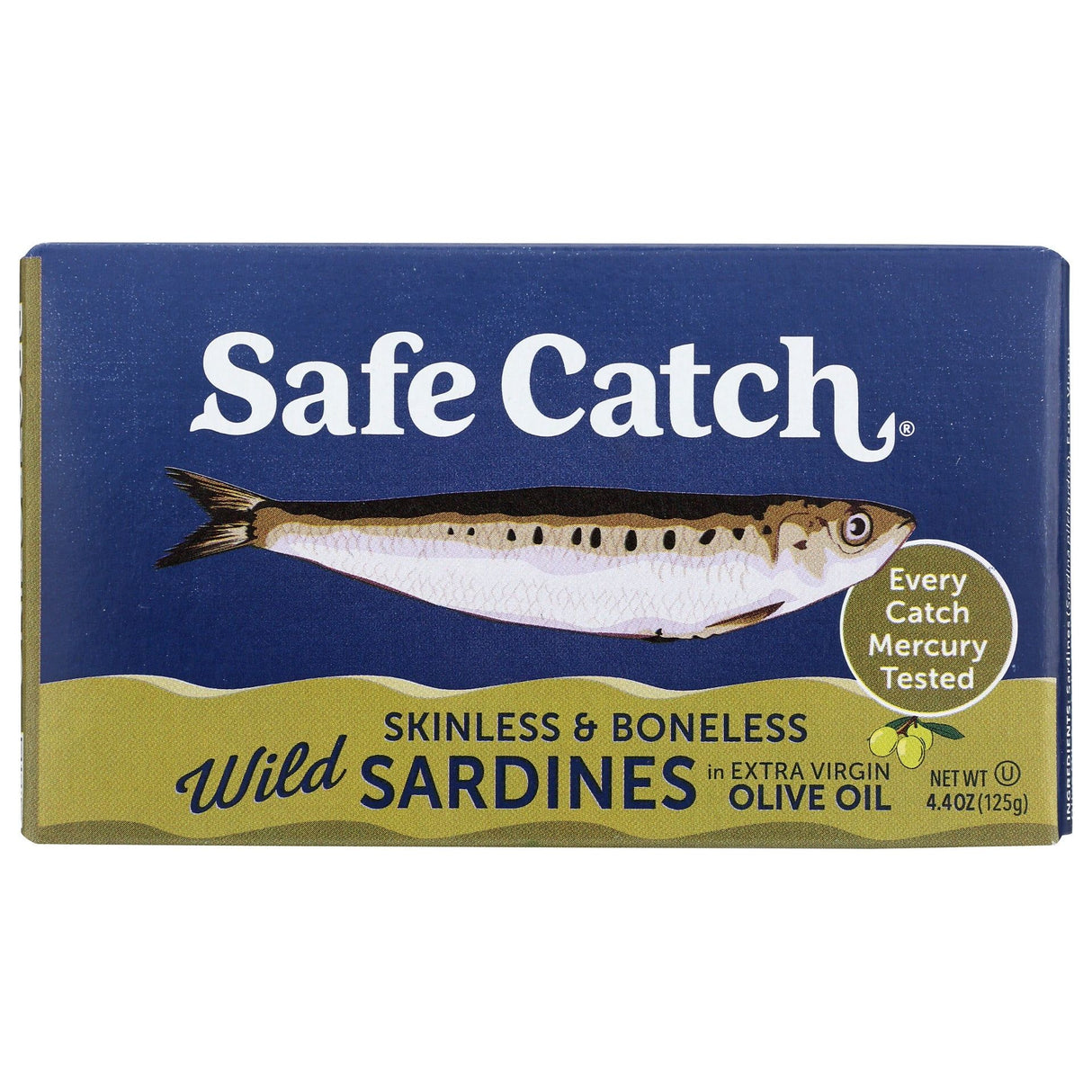 SAFECATCH: Skinless And Boneless Wild Sardines In Extra Virgin Olive Oil, 4.4 oz