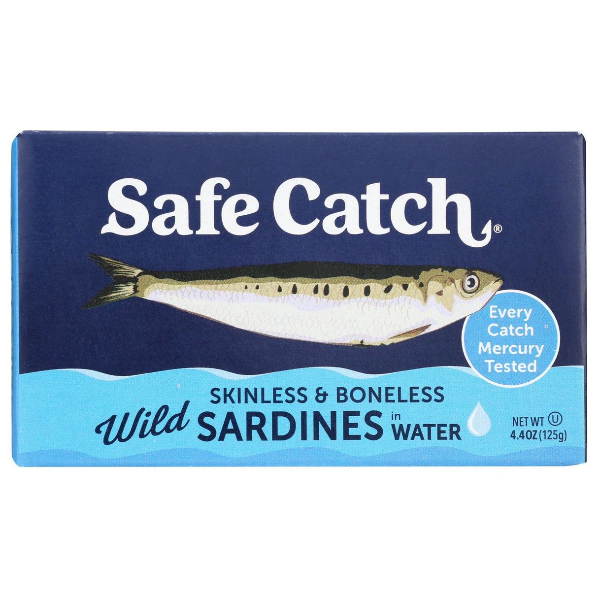 SAFECATCH: Skinless And Boneless Wild Sardines In Water, 4.4 oz