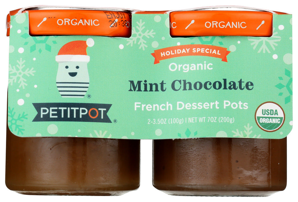 PETIT POT: Chocolate Mint Dessert Pots, 7 oz