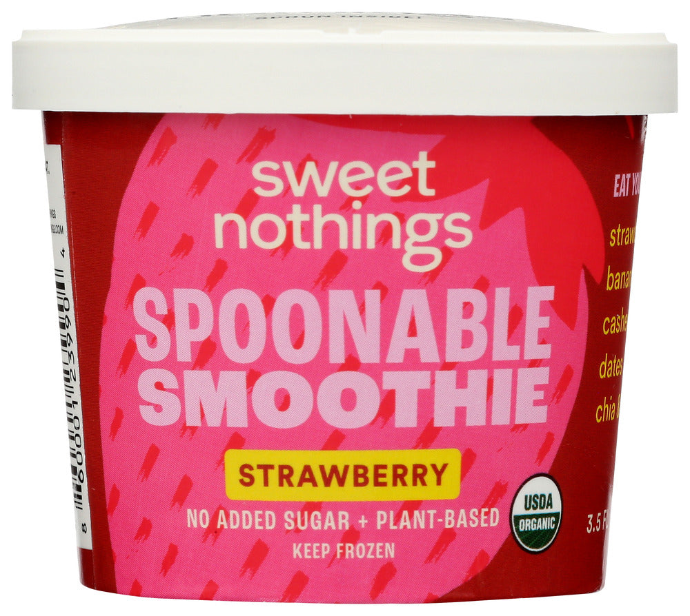SWEET NOTHINGS: Smoothie Spoonable Strawberry Organic, 3.5 oz