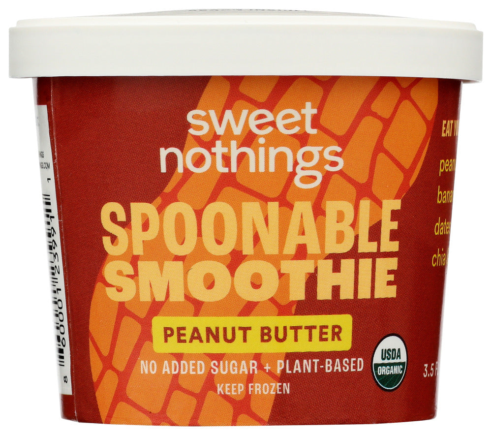SWEET NOTHINGS: Smoothie Spoonable Peanut Butter Organic, 3.5 oz