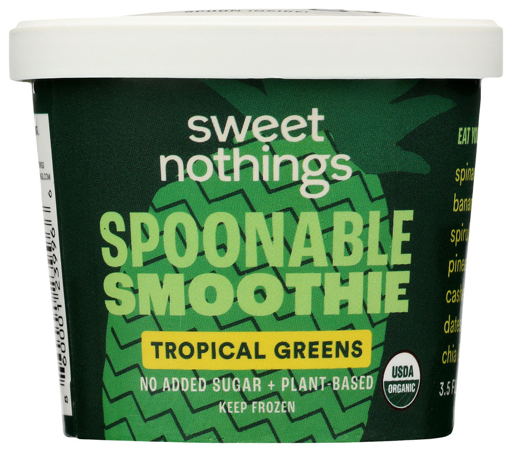 SWEET NOTHINGS: Smthie Spncup Greens Org, 3.5 oz