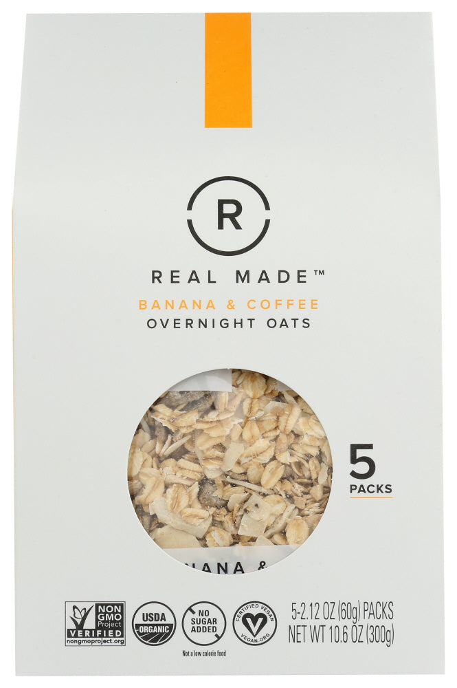 REAL MADE: Oats Banana And Coffee, 10.6 oz
