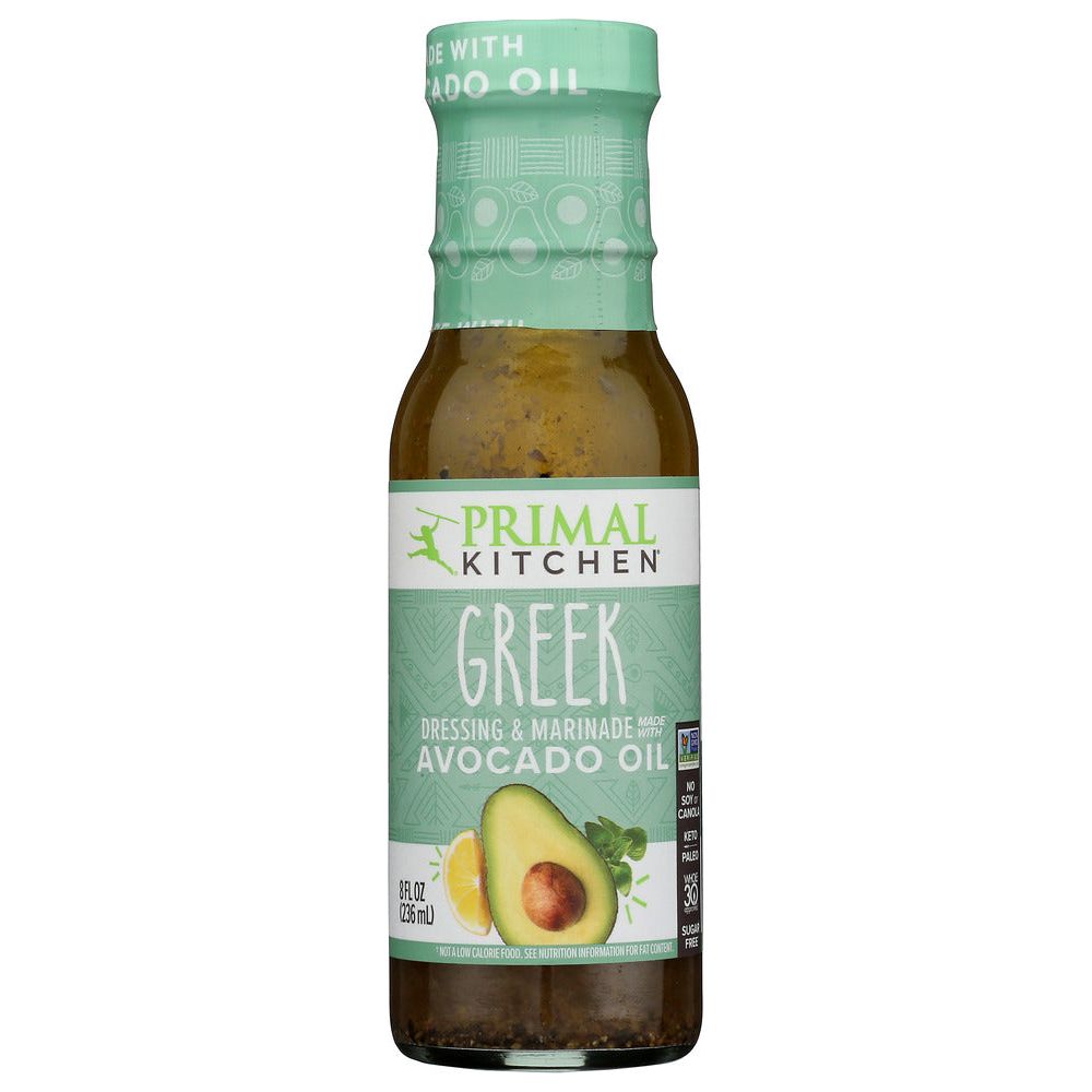 PRIMAL KITCHEN: Drssng Greek Vinaigrette, 8 oz