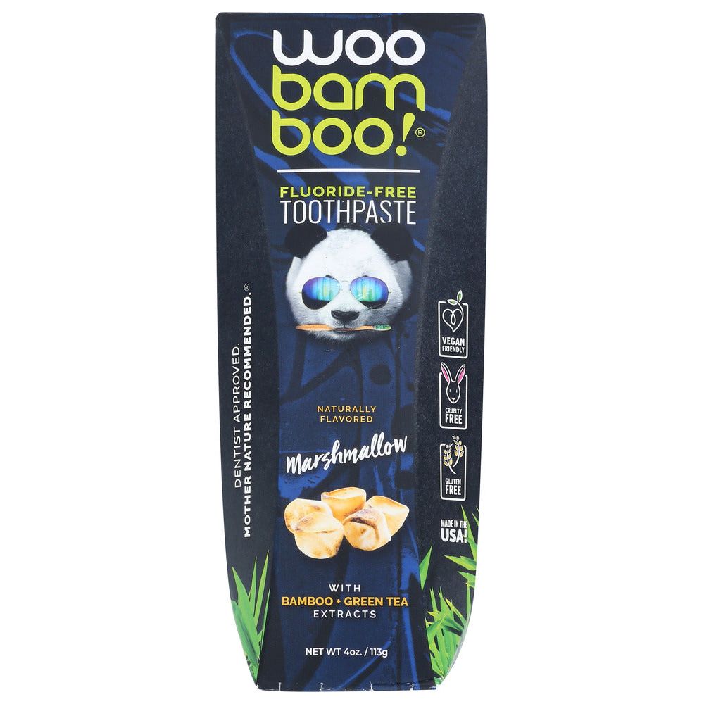 WOOBAMBOO: Toothpaste Marshmallow, 4 oz