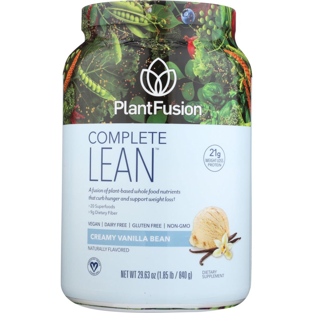 PLANTFUSION: Powder Lean Vanilla, 29.6 oz