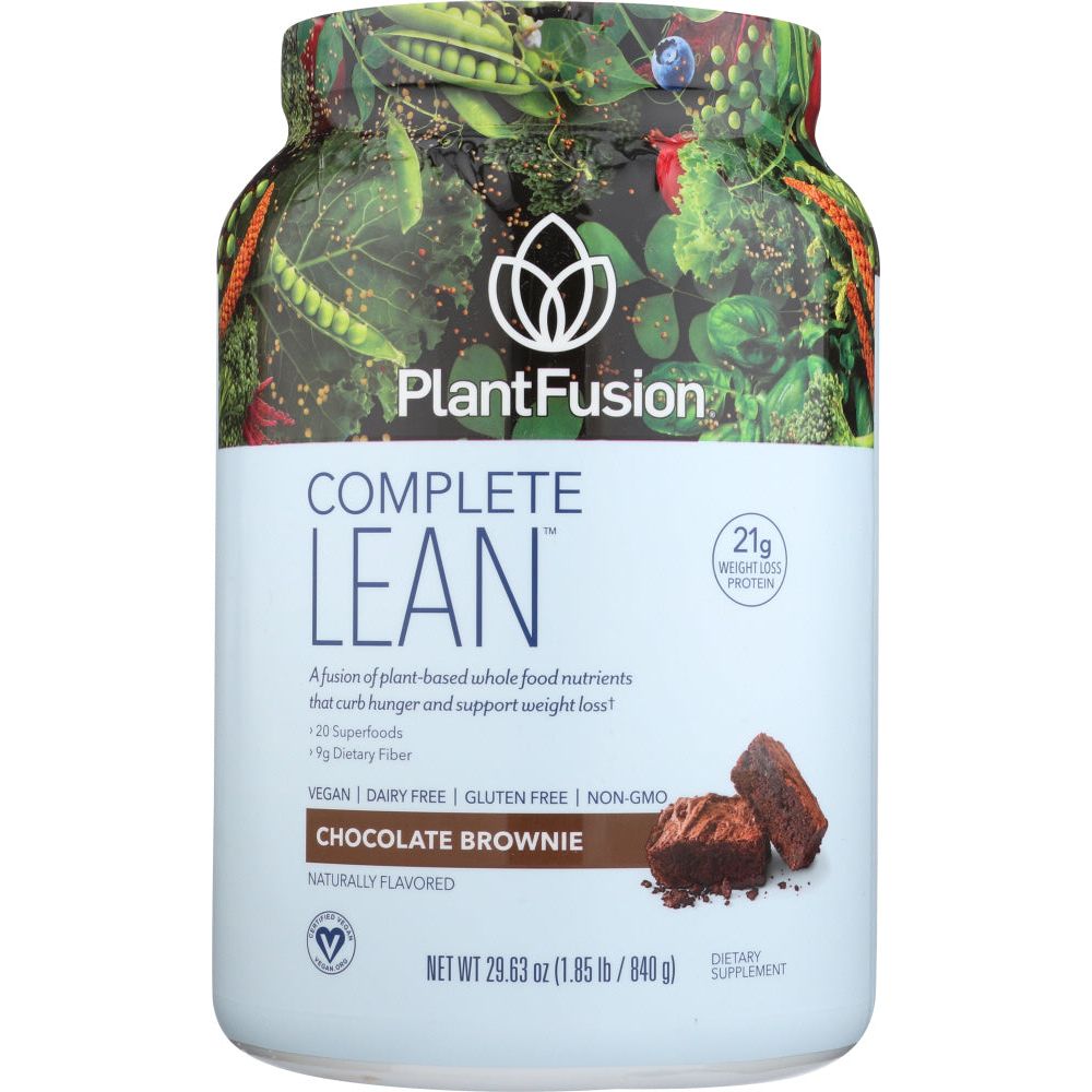 PLANTFUSION: Powder Lean Chocolate, 29.6 oz