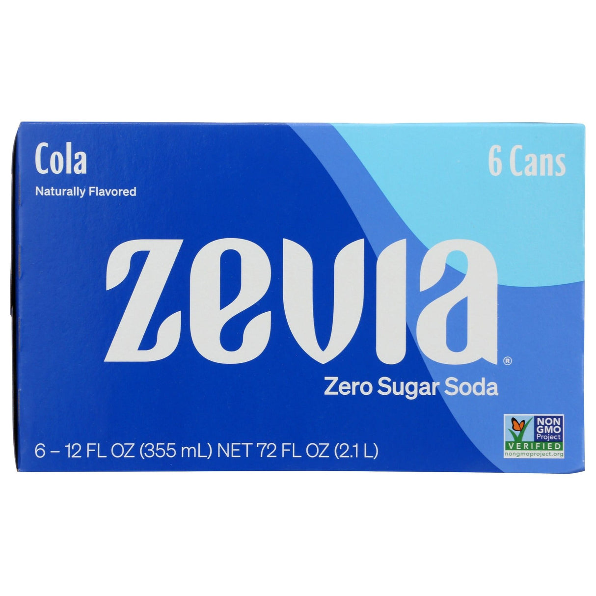 ZEVIA: All Natural Zero Calorie Soda Cola 6-12 fl oz, 72 fl oz