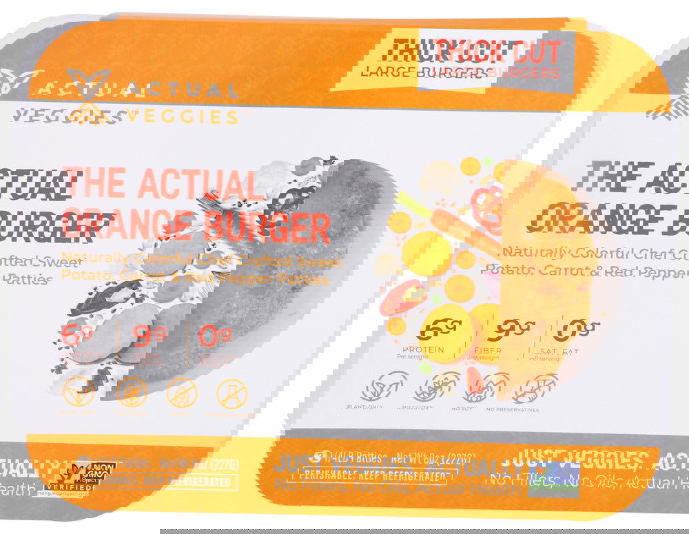 ACTUAL VEGGIES: Burger Orange, 8 oz - #tag1# - #tag2#