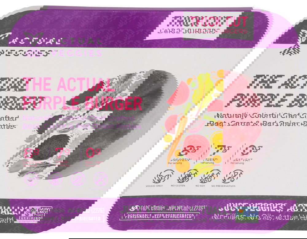 ACTUAL VEGGIES: Burger Purple, 8 oz - #tag1# - #tag2#